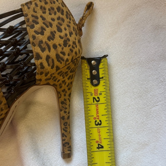 Boutique 9 Leopard Print Open Toe Heels - Women’s Size 7.5 - Picture 9 of 9